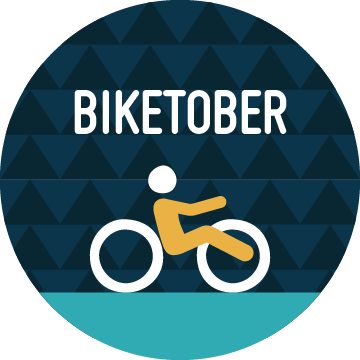 Biketober (a person on a bike)