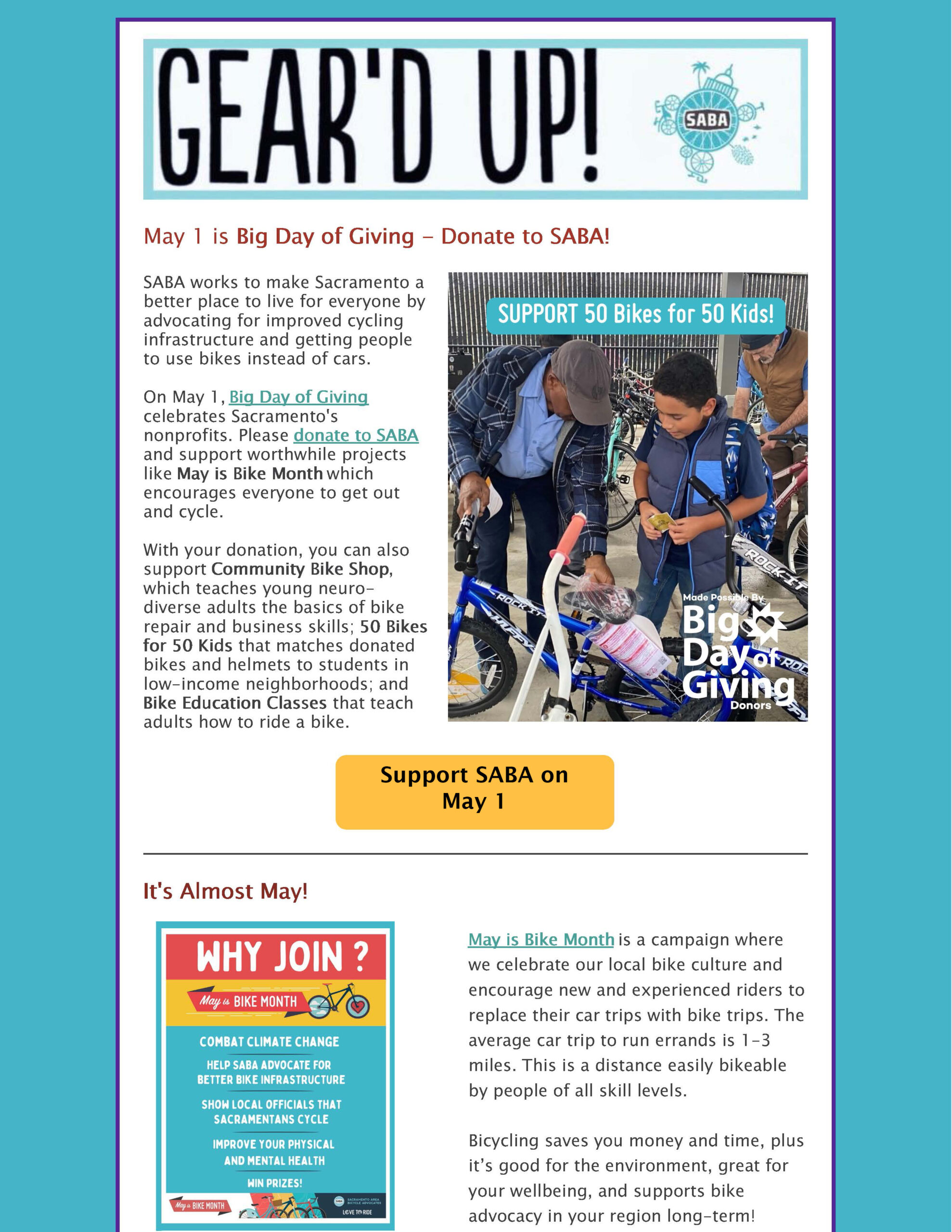 Gear'd Up, April 28, 2025, front page