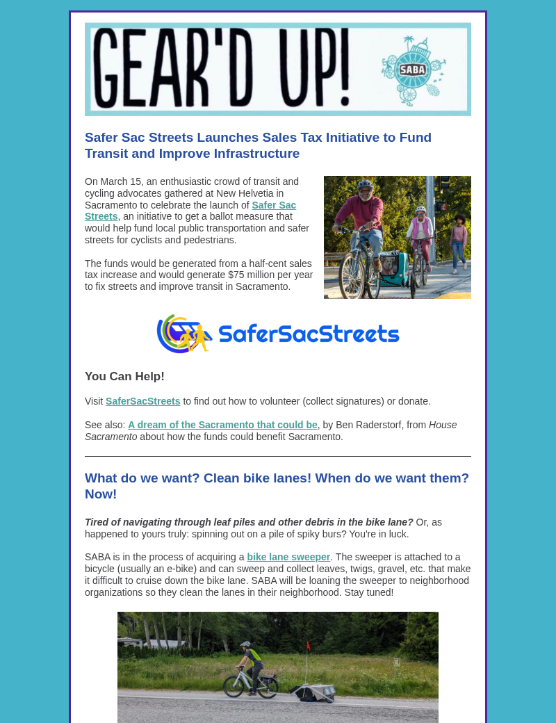 First page of Gear'd Up, March 15, 2026