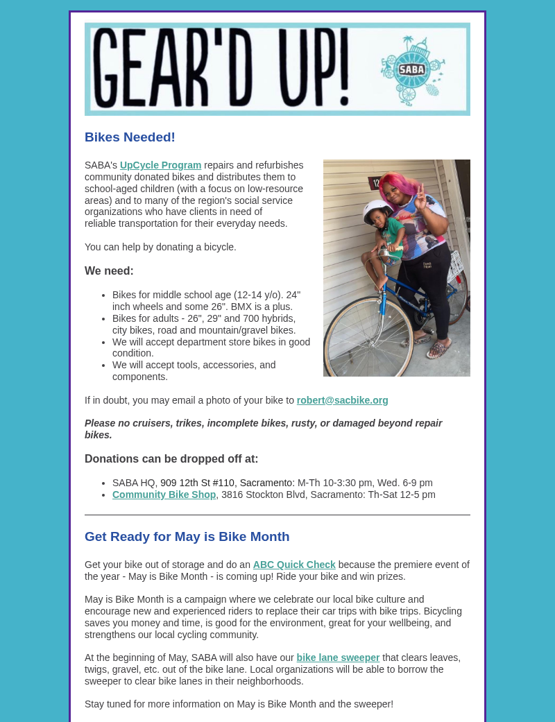 First page of Gear'd Up, March 31, 2026